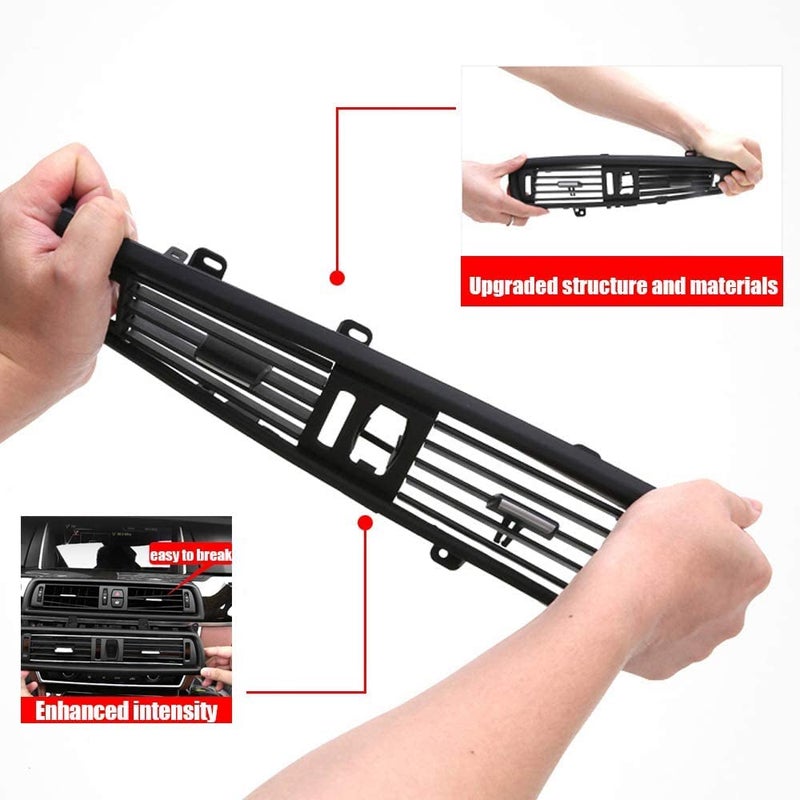 USTAR Front AC Vent Air Grille Fit for BMW F10 F18 520 523 525 528 530 535 550 5 Series 2010-2016 64229166885 - Image 2